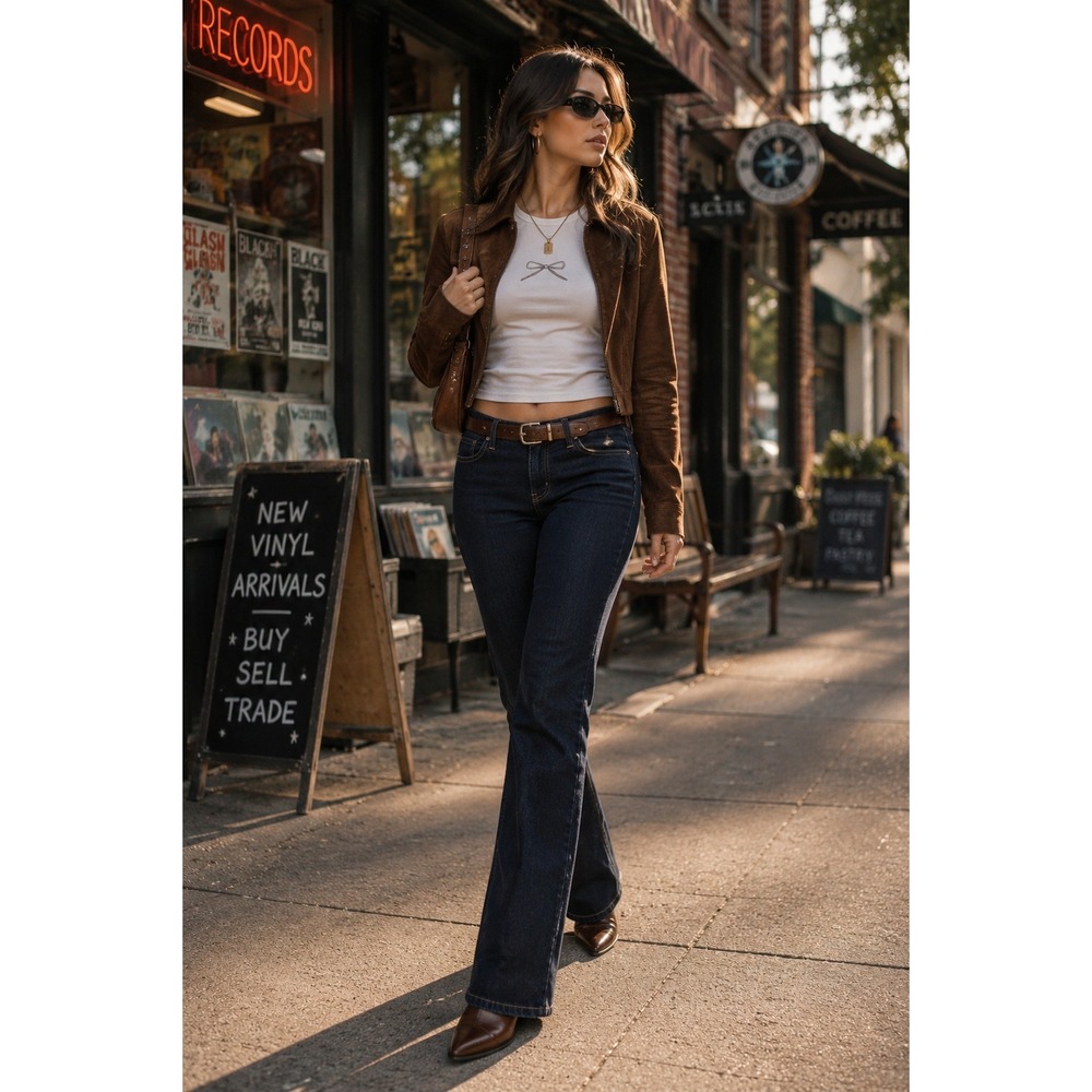 VTG Mossimo Low Rise Flare Leg Jeans Size 15 Dark Wash Bootcut Y2K 90s 2000s